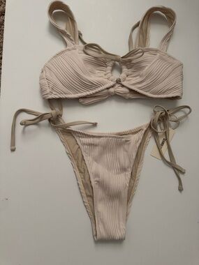 Seamolly Women's Size Small Bikini Set New With Tags Khaki Color